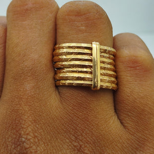Bague en Or Jaune 18K - 6.30 Grs - Taille 59