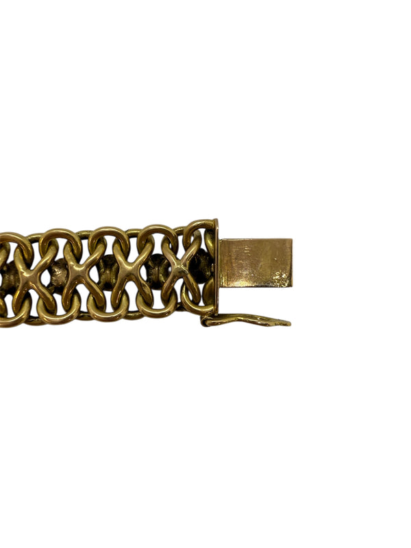 Bracelet Gourmette en Or Jaune 18 Carats - 19.5 Cm