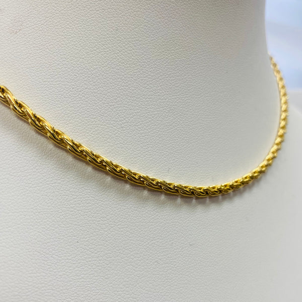 Collier Maille Palmier en Or Jaune 18K – 12,61 Grs