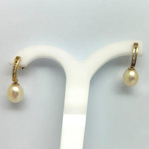Boucles d'oreilles pendantes en or jaune 18 K