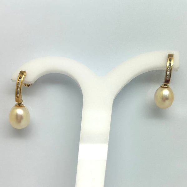 Boucles d'oreilles pendantes en or jaune 18 K