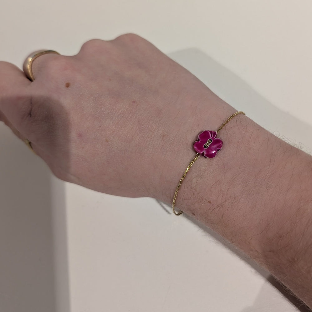 Bracelet forçat en or jaune 18 carats Poids -1.77 Grs