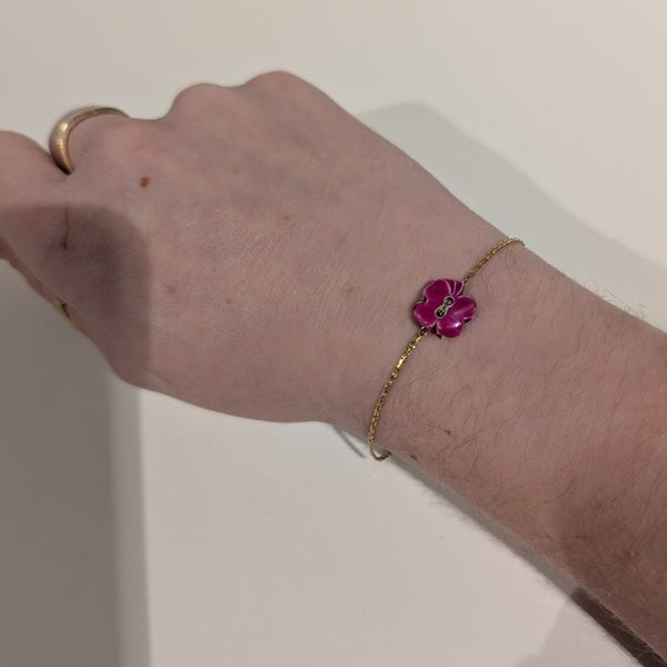 Bracelet forçat en or jaune 18 carats Poids -1.77 Grs