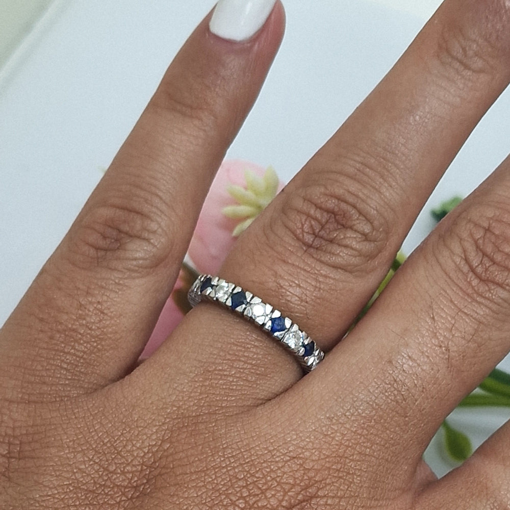 Bague en Or Gris 18K Taille-51