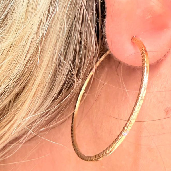 Créoles en Or Jaune 18K - 1.95g