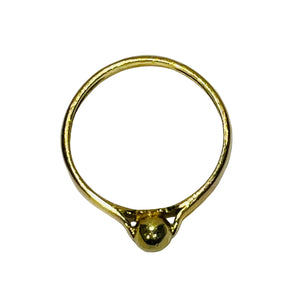 Bague boule en or jaune 18K