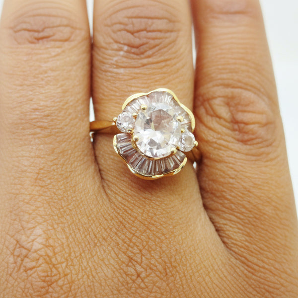 Bague en or jaune 18k - 4.92 G