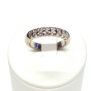 Exquise bague en Or Gris avec diamants