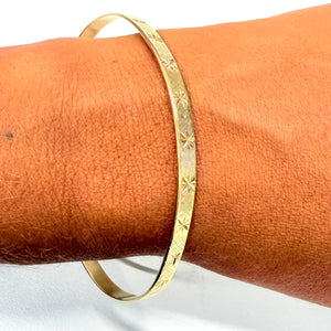 Bracelet Jonc en Or Jaune Tressé 18k - 11.26g