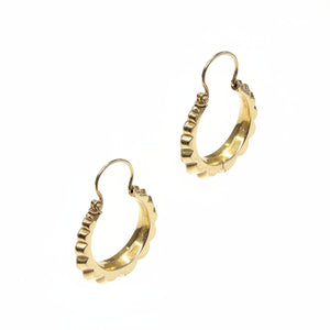 Boucles d'oreilles créoles en or jaune 18k - 1.96 G