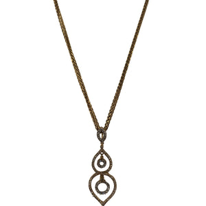 Collier Princesse avec Diamants en Or Jaune 18K