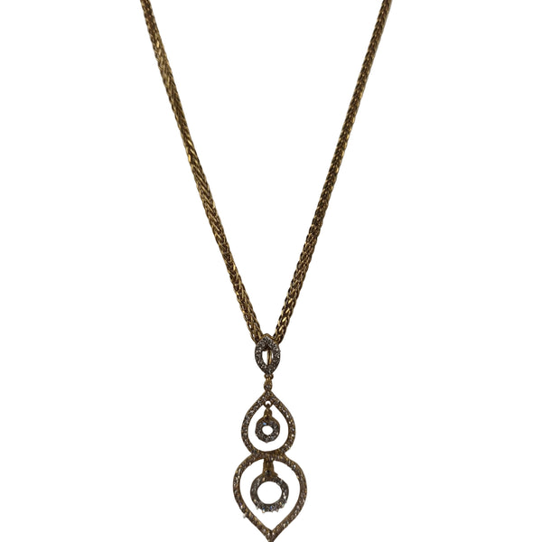 Collier Princesse avec Diamants en Or Jaune 18K
