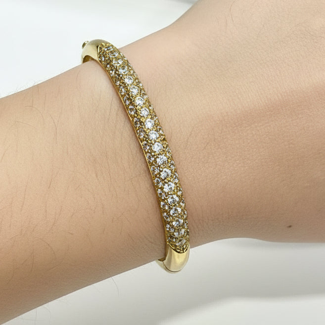 Bracelet jonc or jaune 18 K - 16.56 G
