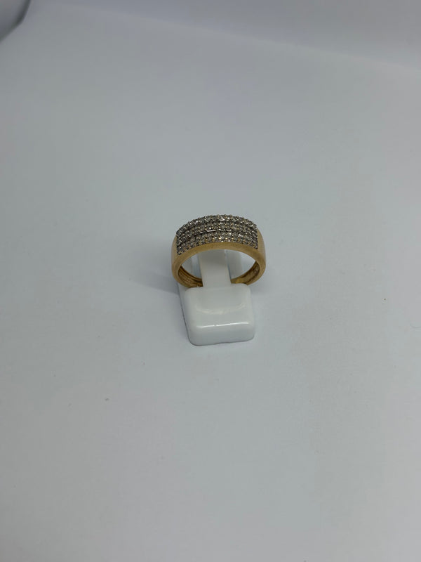 Bague en Or Jaune 18K - Taile 55 - 5.40 Grs