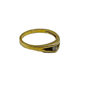 Bague Solitaire Or Jaune 18k - 2.77 G