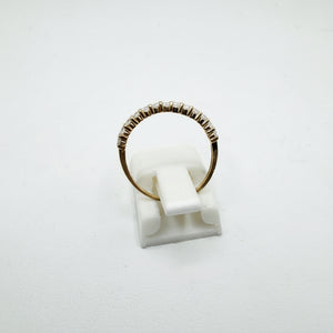 Bague Or Jaune Demi Tour 18 K - Taille 51 - 1.21 G