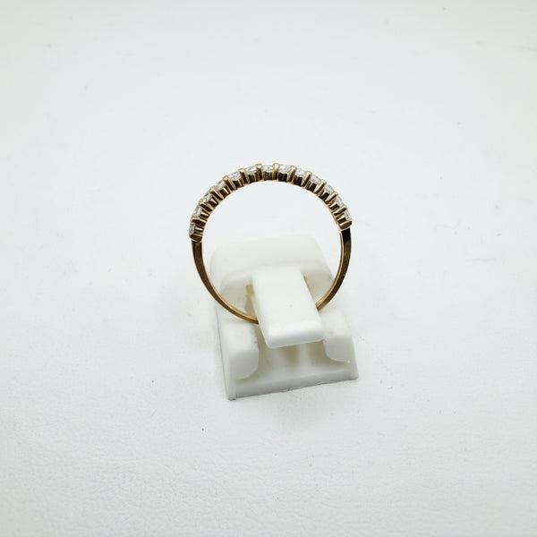 Bague Or Jaune Demi Tour 18 K - Taille 51 - 1.21 G