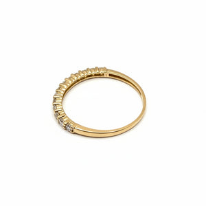 Bague Or Jaune Demi Tour 18 K - Taille 51 - 1.21 G