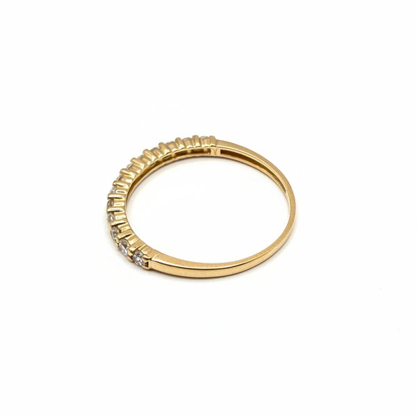 Bague Or Jaune Demi Tour 18 K - Taille 51 - 1.21 G