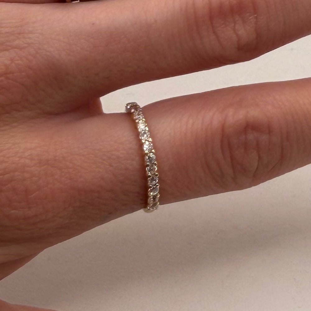 Bague Or Jaune Demi Tour 18 K - Taille 51 - 1.21 G