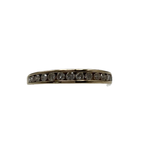 Demi Tour Or Jaune 18K avec Diamants T.60