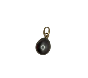 Pendentif Médaille en Or 18K avec Perle de Tahiti