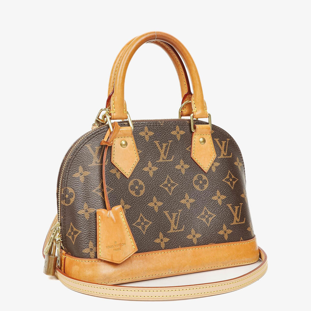 Sac à bandoulière Alma BB Louis Vuitton en toile monogram marron