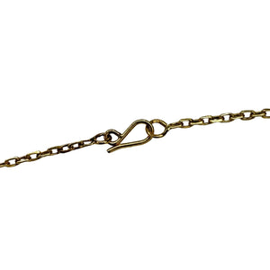 Collier Princesse en Or Jaune 18K avec 4 Zirconium
