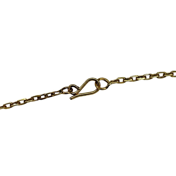 Collier Princesse en Or Jaune 18K avec 4 Zirconium