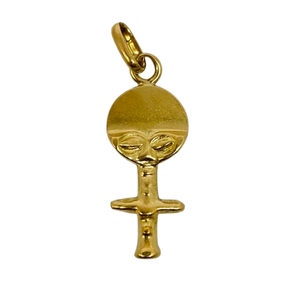 Pendentif Symbole Femme en Or Jaune 18K