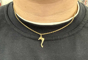 Pendentif Dauphin en Or Jaune 14K 0.70 Grs