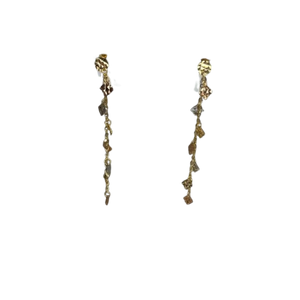Boucles d'oreilles pendantes en or jaune 18K 1.89 Grs