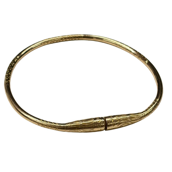 Bracelet Jonc Or Jaune 18 Carats