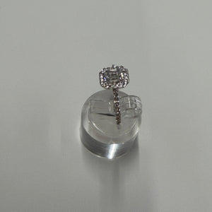 Bague Solitaire en Or Blanc 18 Carats - Taille 54