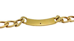 Bracelet Identité en Or Jaune 18K