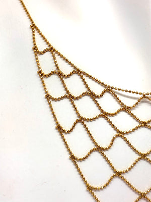 Collier Princesse Or Jaune 18 Carats Maille Fantaisie