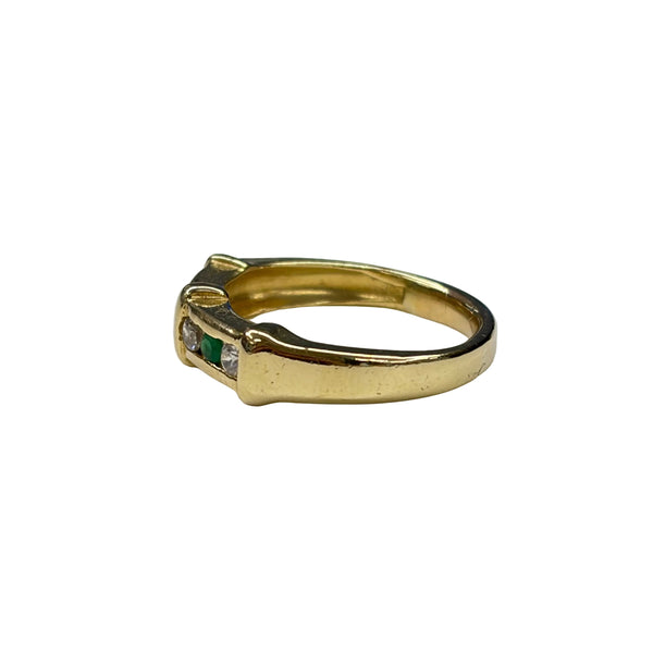 Bague en Or Jaune 18k avec Zirconiums - Taille 54