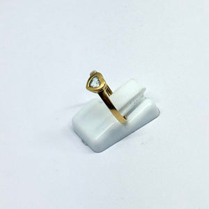 Bague en Or Jaune avec Aigue-Marine 18K Taille 53