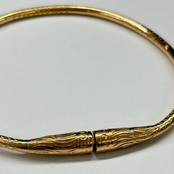 Bracelet Jonc Or Jaune 18 Carats