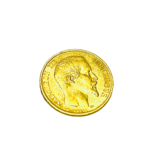 Pièce 20 Francs Napoléon 1857 en Or Jaune 20K