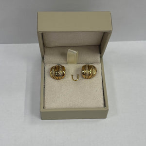 Boucles d'Oreilles Clou en Or Jaune 18K
