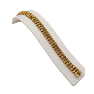 Bracelet Maille Américaine en Or Jaune 18k