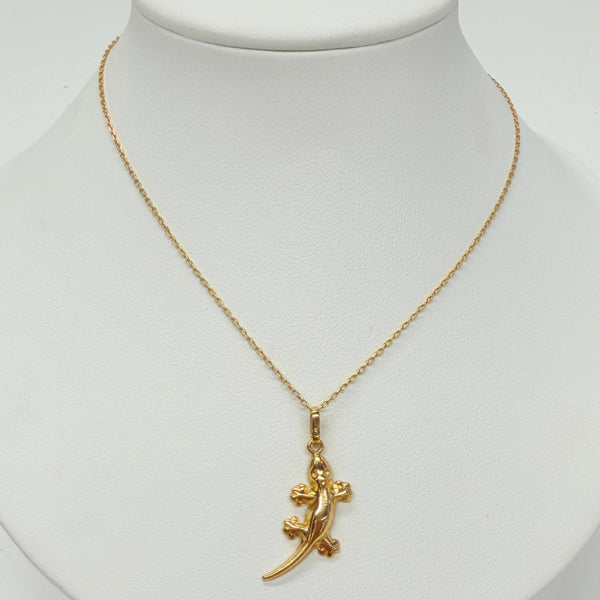Collier Chaîne Margouillat Or Jaune 18K avec Pendentif