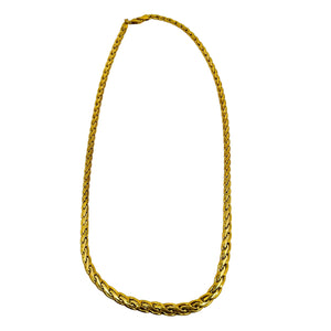 Collier Ras du Cou Tressé en Or Jaune 18 Carats