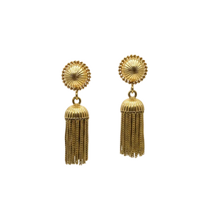 Boucles d'Oreilles Dormeuses en Or Jaune 18K