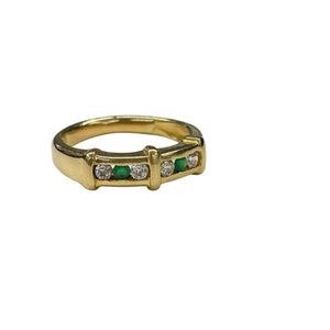 Bague en Or Jaune 18k avec Zirconiums - Taille 54
