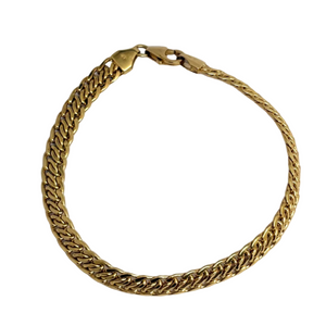 Bracelet Maillon Américain en Or Jaune 18k