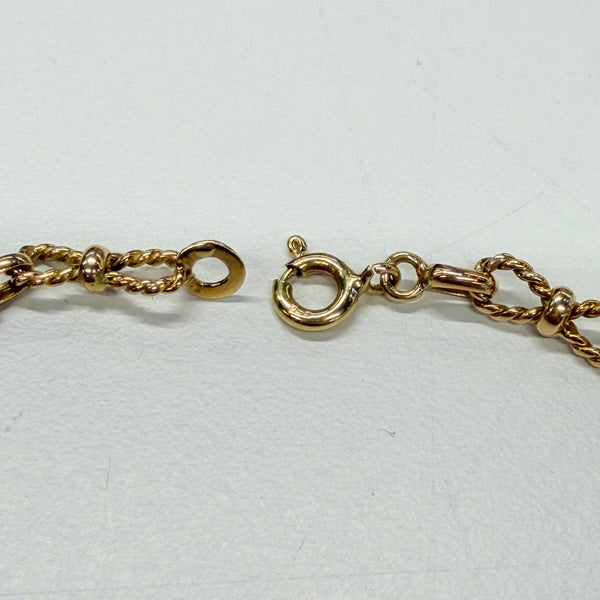 Collier Noeud Papillon en Or Jaune 18 K