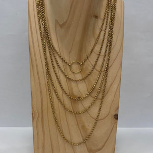Sautoir en or jaune 18k