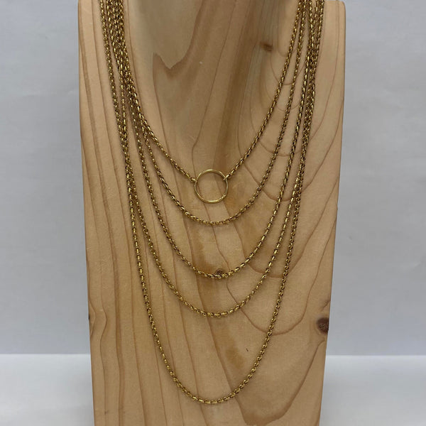 Sautoir en or jaune 18k